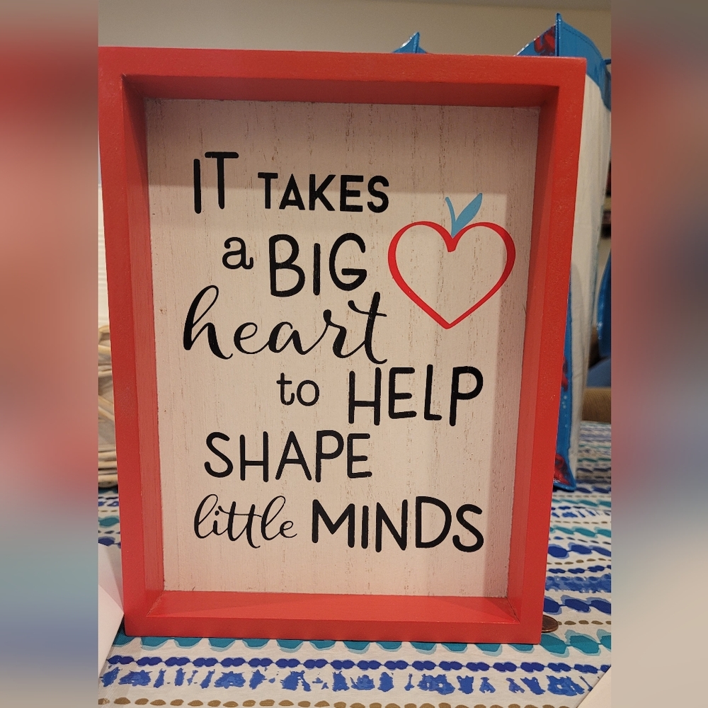 Teacher plaque